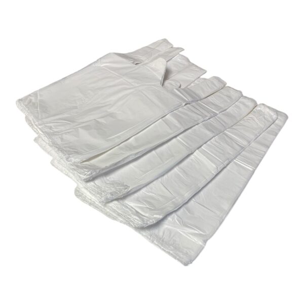 Pungi plastic maieu albe 2kg, set 250 bucati - imagine 2