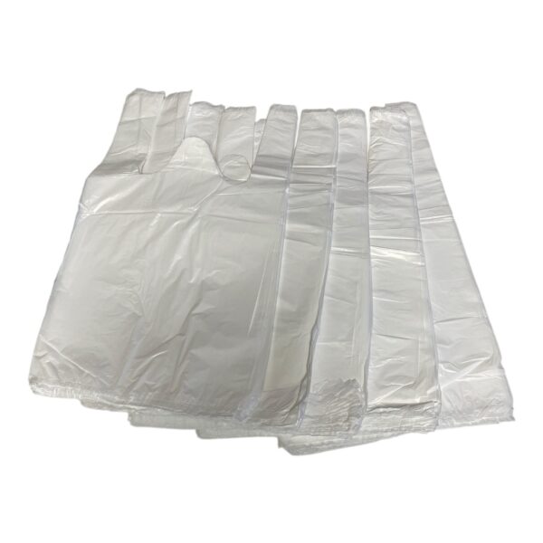 Pungi plastic maieu albe 2kg, set 250 bucati - imagine 3
