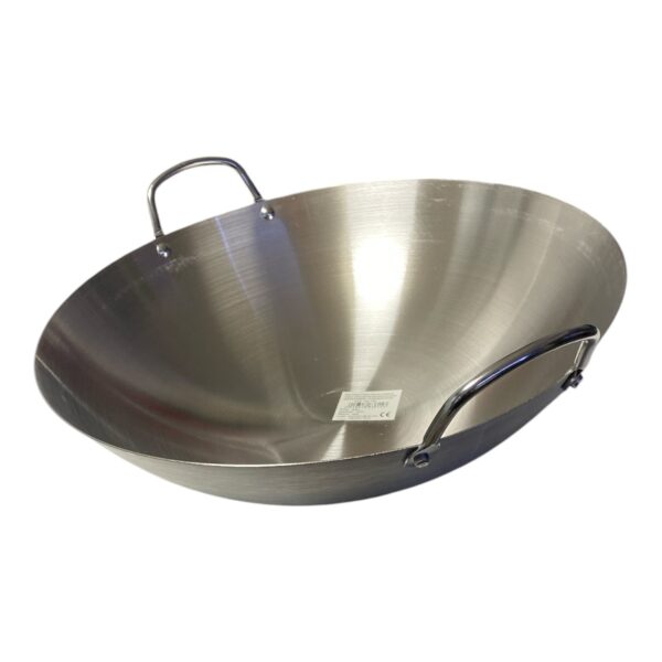 Tigaie wok inox cu 2 manere, 40 cm - imagine 3