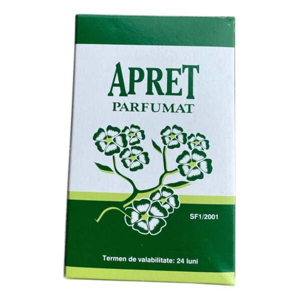 Apret rufe praf cu amidon (parfumat) pentru haine 150 grame