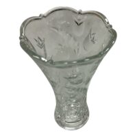 Vaza sticla transparenta pentru flori 23.5 cm