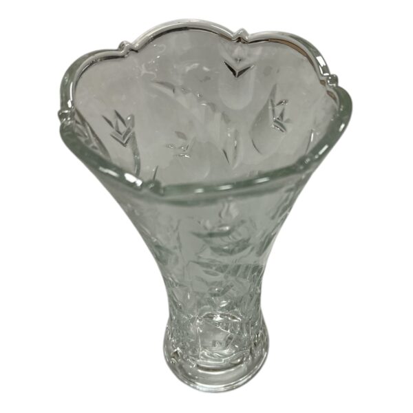 Vaza sticla transparenta pentru flori 23.5 cm - imagine 2